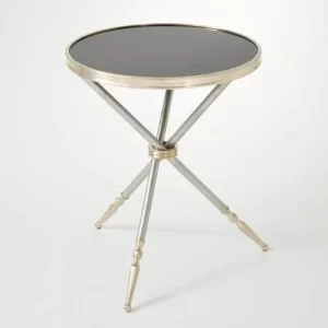 Decorative Black Granite Side Table