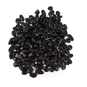 Decorative Pebbles Small Black Stones Aquarium Gravel River Rock