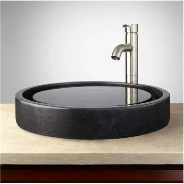 High End Black Stone Sink