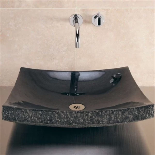 High End Black Stone Sink