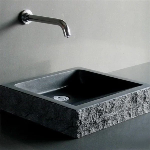 High End Black Stone Sink