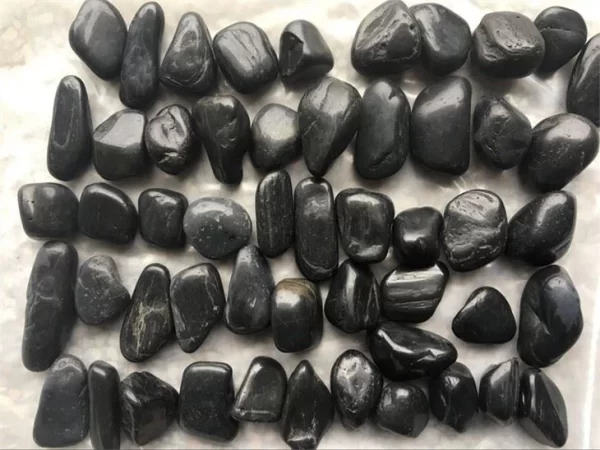 High Polished Black Pebbles