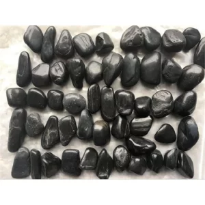 High Polished Black Pebbles For Landscaping