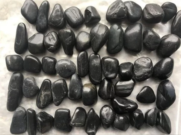 High Polished Black Pebbles
