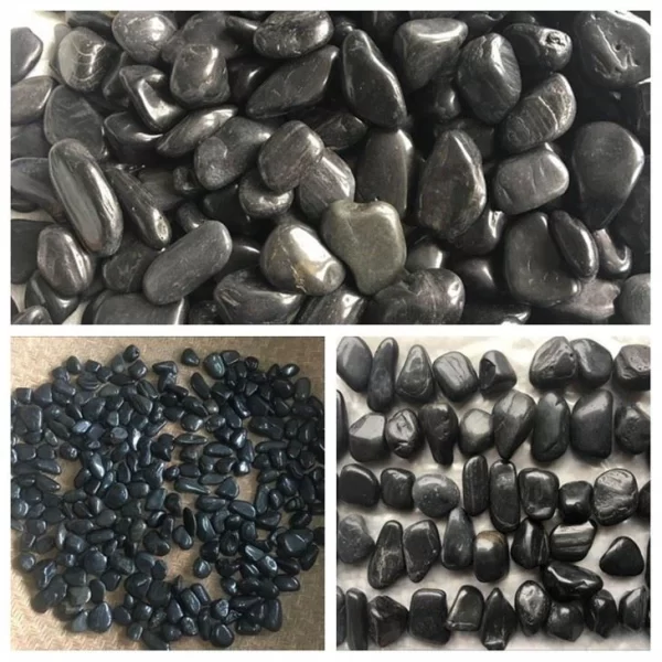 High Polished Black Pebbles