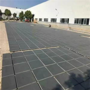 Honed Black Granite Floor Tile