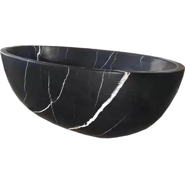 Indoor Black Stone Bath Tub