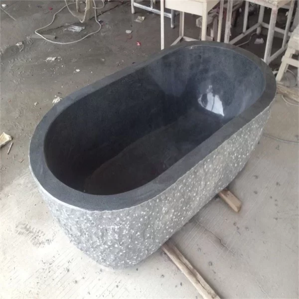 Natural Black Stone Soaking Tubs