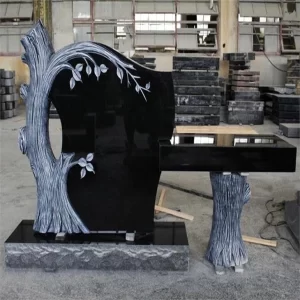 Natural Polished Black Granite Monument And Tombstones