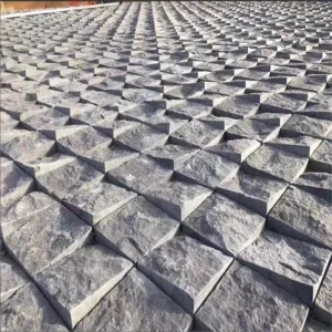 Natural Pure Black Granite Stone Stair Tile