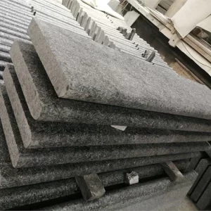 Outdoor Black Granite Stairs Steps