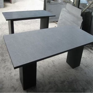 Outdoor Natural Black Granite Stone Garden Table