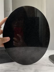 Oval Black Granite Memorial Plaques
