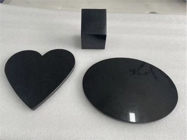 Oval Black Granite Memorial Plaques