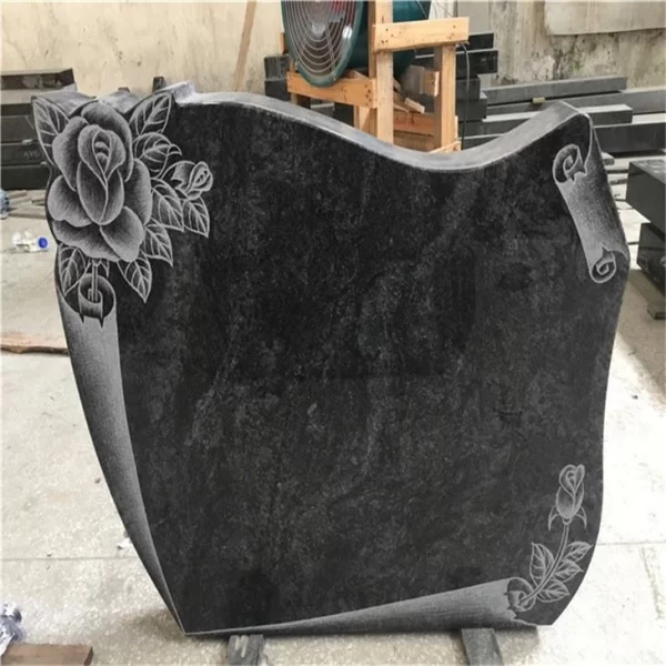 Polished Black Head Stone