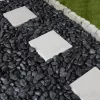 Polished Black Pebble Landscaping Stone
