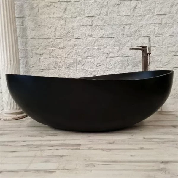 Shanxi Black Granite Freestanding Soaking Bathtubs