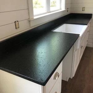 Wholesale Black Granite Countertops With Leathered Finish