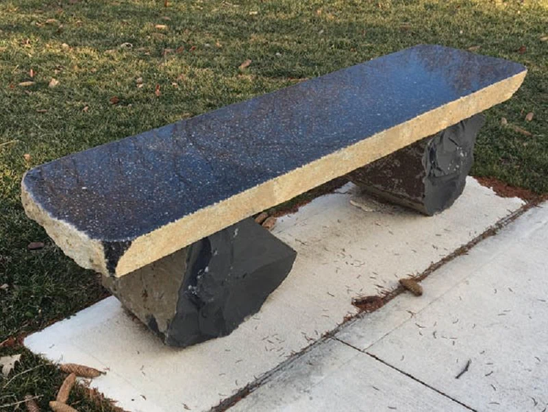 Basalt Column Benches For Garden