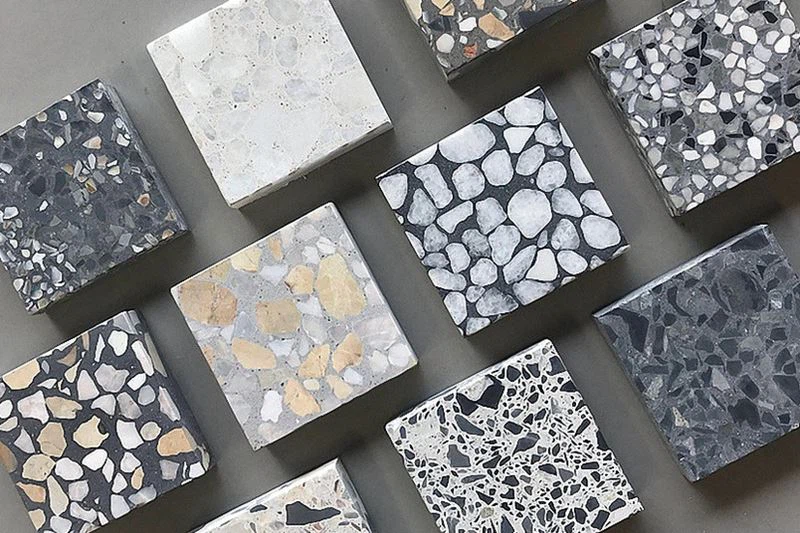 Black And White Terrazzo Tiles