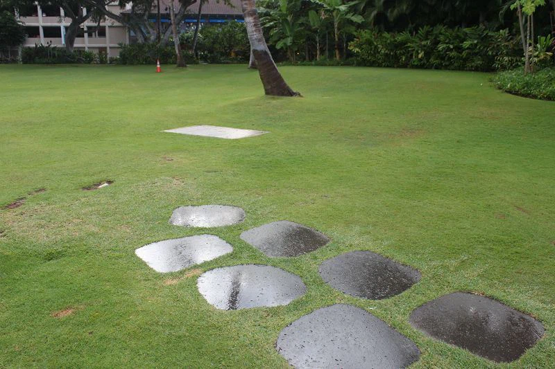 Black Basalt Flagstone Stepping For Garden Pathways