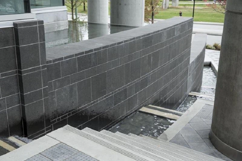 Black Basalt Volcanic Tiles Wall Cladding Stone