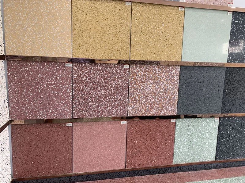 Black Color Terrazzo