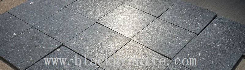 Black Diamond Granite Flamed and Polish Paving