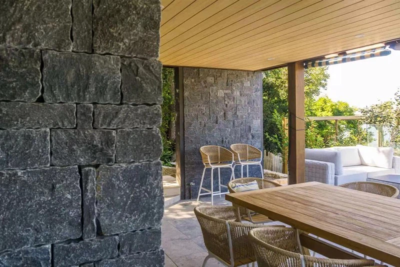 Black Limestone Random Wall Panels
