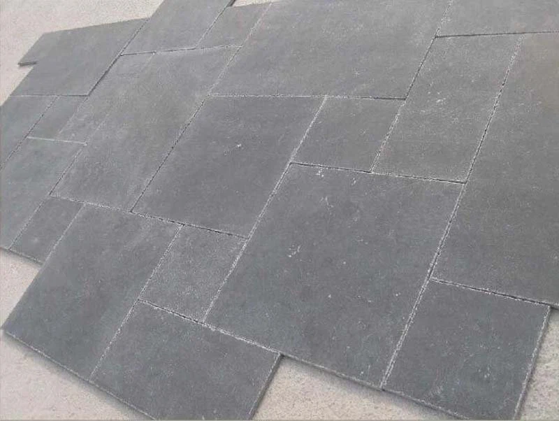 Black Limestone Prench Pattern Floor Paver