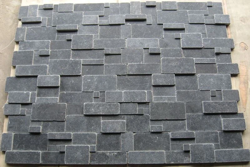 Black Limestone Stacked Cultured Stone Veneer