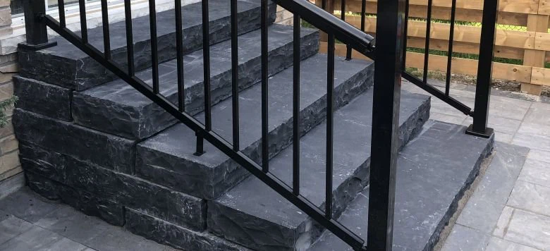 Black Limestone Steps And Treads