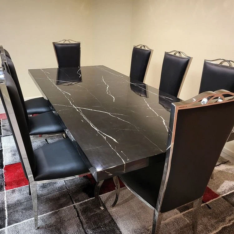 Black Marble Dining Tables