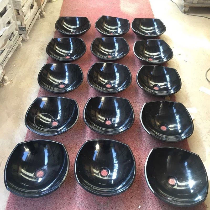 Black Marble Sinks With Different Shapes