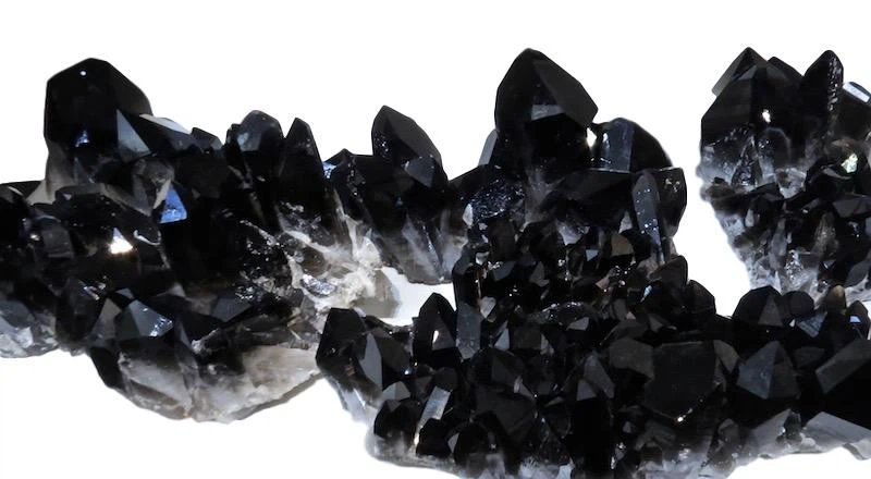 Black Quartz Crystal Decorative Clusters