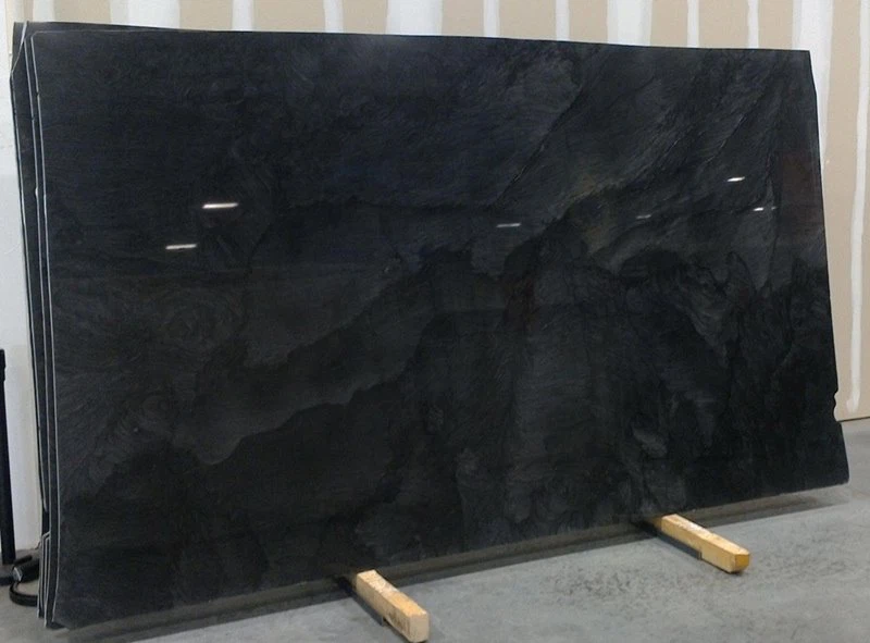 Black Quartzite Slabs For Kitchen Countertop