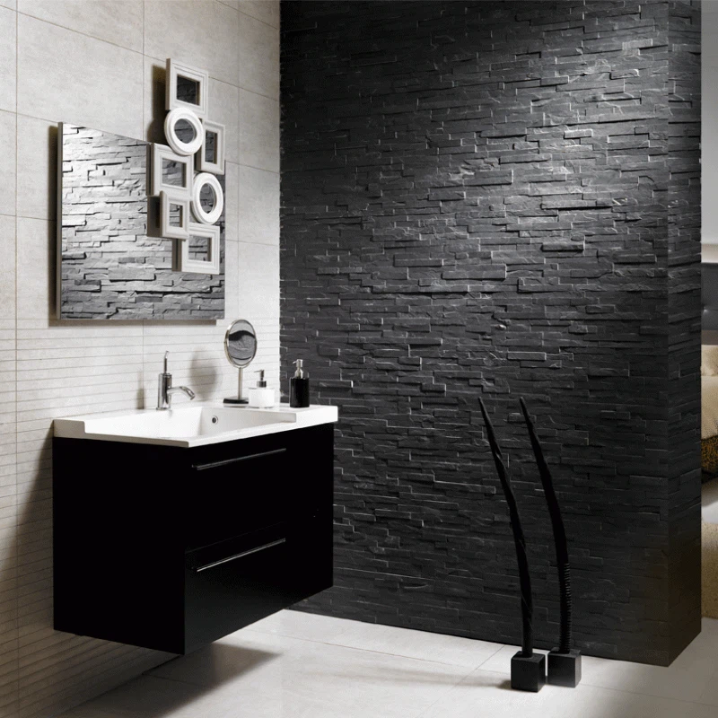 Black Quartzite Wall Panel