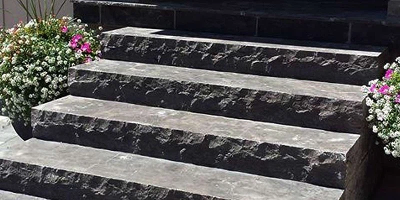 Black Sandstone Outdoor Treads And Risers