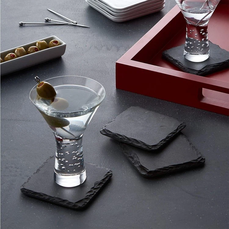 Black Slate Cup Coasters