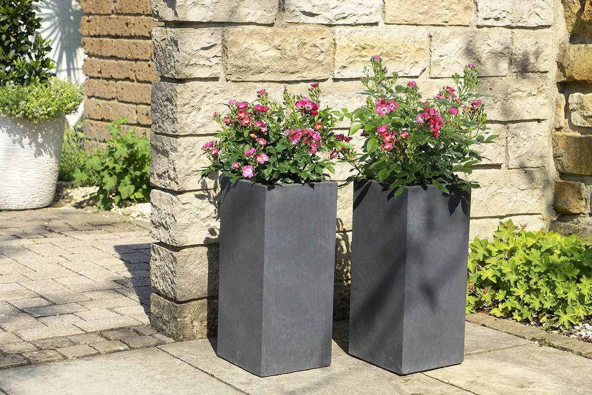 Black Slate Garden Planter
