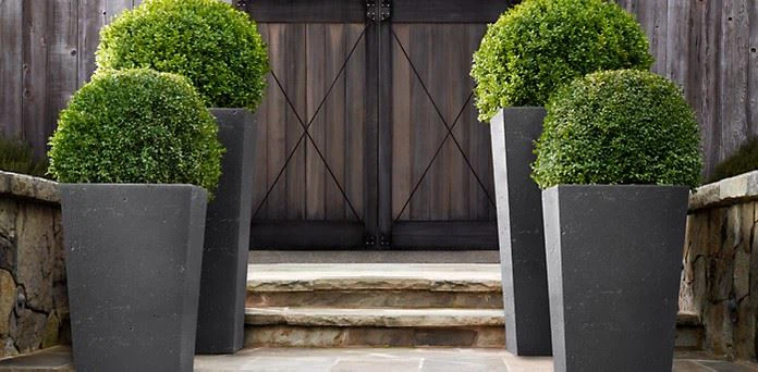 Black Slate Planter