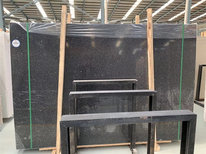 Black Terrazzo Slabs and Tiles