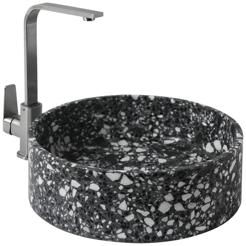 Black Terrazzo Wash Basin