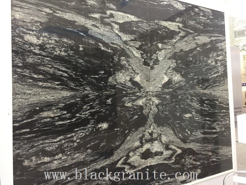 Black and White Granite Flooring Tile