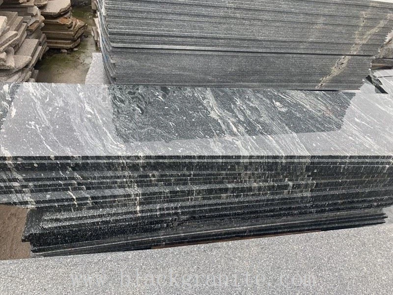 Black and White Granite Flooring Tile