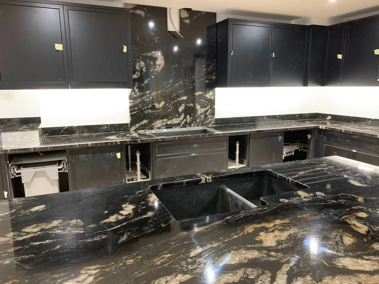 Cosmic Black Granite Countertop