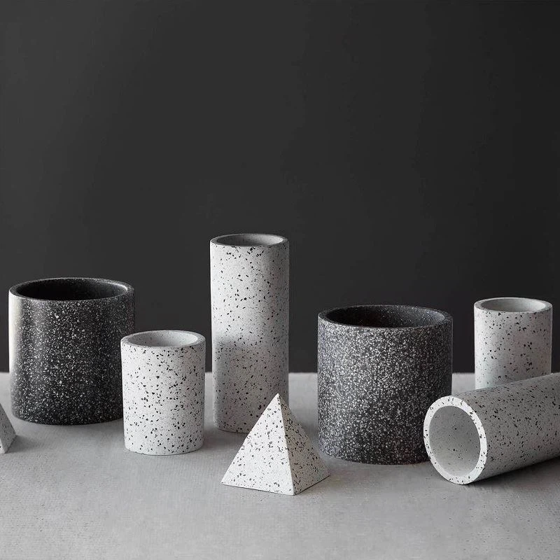 Creative Black Terrazzo Vase