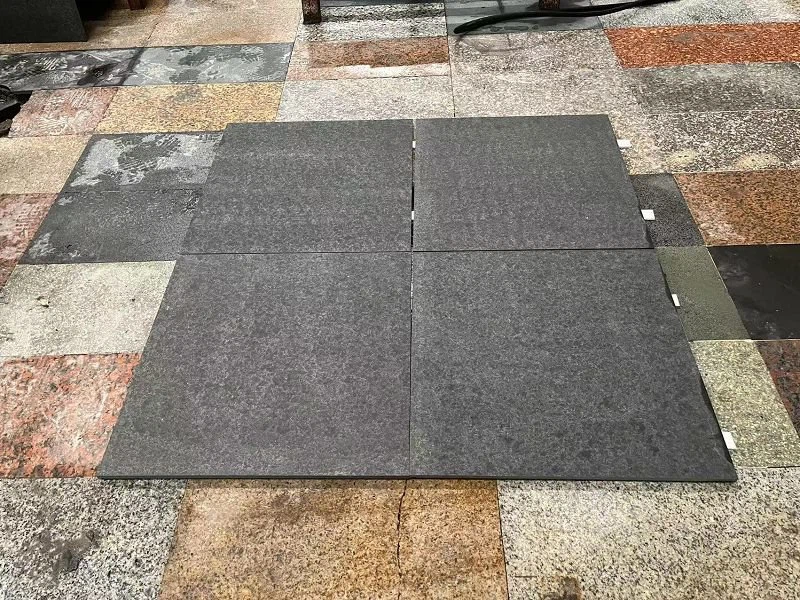 Flamed Mongolia Black Basalt Paver