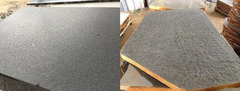 Flamed Mongolia Black Basalt Paver