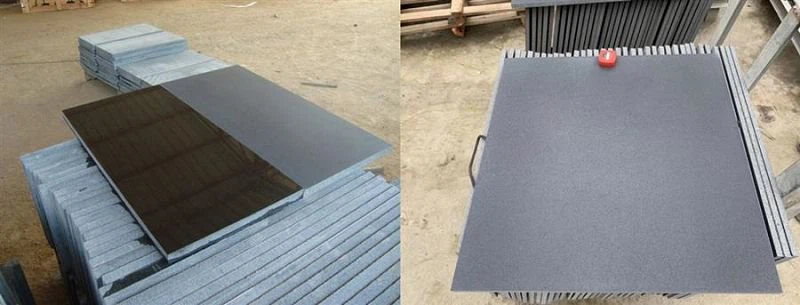 Flamed Mongolia Black Basalt Paver
